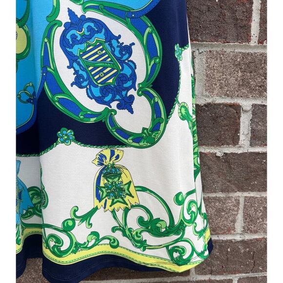 Julie Brown NYC Sleeveless Mod Print Shift Dress | Size Large - Picture 5 of 8